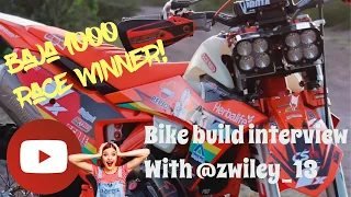 Baja 1000 winning bike build