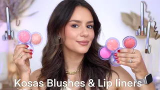 KOSAS POWDER BAKED BLUSHES + LIP LINERS: Application + Review || Tania B Wells