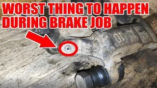 How To Remove Brake Caliper Broken Bleeder Screw (Valve) | Lexus IS250 2005-2013