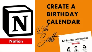 Notion Birthday calendar