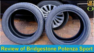 Review of Bridgestone Potenza Sport tires - short term review