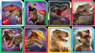 ALL TREXs UNLOCKED!!! (JURASSIC WORLD ALIVE)