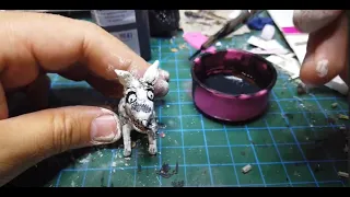 making and painting polymerclay frankenweenie step by step timelapse!