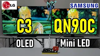 LG C3 vs Samsung QN90C: OLED vs Neo QLED Mini LED / Ambos tienen 4 puertos HDMI 2.1