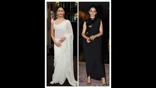 South actress vs Bollywood actress in saree🥰🥰😘