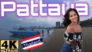 🔴4K Pattaya Take a Walk After Heavy Rain ,Beach Road Update July 2022 Thailand #pattaya #thailand