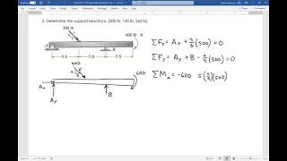 ENGR 220 2D Rigid Body Equilibrium Example 3