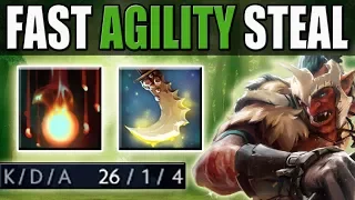 Hit Faster. Hit Harder. Steal More Agility [Essence Shift Carry Troll Warlord] Dota 2 Ability Draft