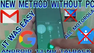 New Method / Motorola Moto FRP Bypass Android 13 | Motorola Google Account Bypass 2023