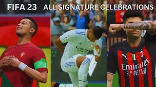 FIFA 23 All Signature Celebrations ft. Ronaldo, Pulisic,Mbappe and more