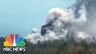 Louisiana Chemical Plant Catches Fire After Hurricane Laura | NBC Nightly News