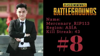 #8 RIP113 43 Kill Streak - PUBG Gameplay Top 1 Solo Highlights - PLAYERUNKNOWN'S BATTLEGROUNDS