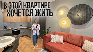 🏘️Обзор ЯРКОЙ квартиры для ЖИЗНИ. Дизайн интерьера. Уютная кухня-гостиная. Интерьер Налицо. Румтур