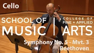 Professor Daniel McDonough: ILMEA Cello - Symphony No. 5,  Mvt. 3 - BEETHOVEN