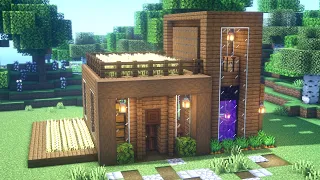 Minecraft: Casa de Madera Perfecta para Survival (Fácil y Rápido) | Tutorial
