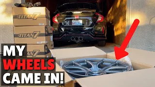 TITAN7 TS-5 WHEELS UNBOXING! 2021 Civic Type R