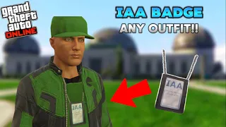 HOW TO GET THE IAA BADGE ON ANY OUTFIT IN GTA 5 ONLINE AFTER PATCH 1.68! (NO TRANSFER)