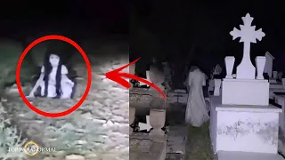 7 Videos de Fantasmas Captados en Cementerios Parte 7 / Videos de TERROR REALES / Fantasmas 2024