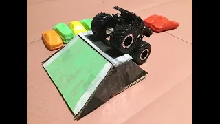 How To Make a Card Board Monster Truck Ramp Tutorial!