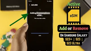 Samsung Galaxy S23: How to Add or Remove e-SIM! [Active eSIM]