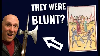 Why were MEDIEVAL Pollaxes & Halberds BLUNT?