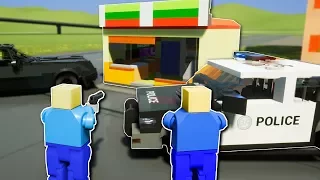 COPS CHASE CANDY ROBBER!? - Brick Rigs Multiplayer Gameplay - Lego Cops and Robbers Roleplay