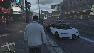 Franklin drive Bugatti Chiron in awesome Graphics . GTA V Gameplay