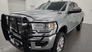 2022 RAM 2500 LIMITED LEVEL 1 RAMBOX DIESEL BILLET SILVER 4K WALKAROUND 14047Z