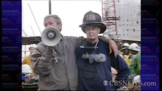 From CBS News archives: Bush visits ground zero days after 9/11