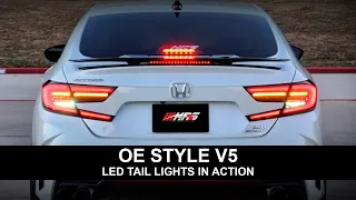 HRS 2018-22 Honda Accord OE Style LED Tail Lights - V5