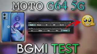 MOTO G64 5G BGMI/PUBG GAMING REVIEW | MOTO G64 5G PUBG/PUBG TEST | DM 7025 PROCESSOR 🥵