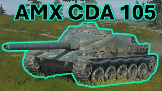 WoT Blitz AMX CDA 105: 4 battles in action