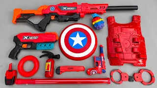Found Grabbing Captain America Action series & Toys Equipments, Scar Gun Surprising Plan,Toy Pistol