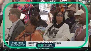 Annual Juneteenth flag raising held outside Philadelphia City Hall