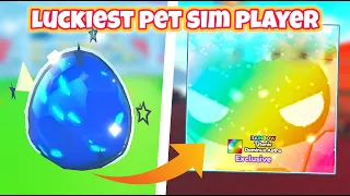 Reacting to the LUCKIEST Players in Pet Simulator X..
