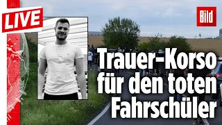 🔴  24-Jähriger stirbt bei Führerschein-Prüfung: Bewegende Trauerfeier für Philipp B. | BILD Live