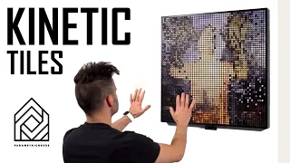 Interactive Kinetic Art (Flip-Disc Display)