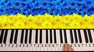 НІЧ ЯКА МІСЯЧНА на піаніно / Українські пісні на піаніно ЛЕГКО / ukrainian songs on piano easy