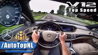 MERCEDES MAYBACH 6.0 V12 BiTurbo ACCELERATION & TOP SPEED AUTOBAHN POV by AutoTopNL