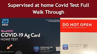 How To Use Abbott BinaxNOW COVID-19 Ag Card Home Test for Travel / School / Cruise | Start to Finish