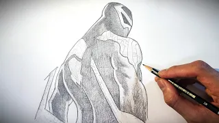 How To Draw Spiderman 2099 | Spider-Man Miguel O'Hara Drawing Step By Step Tutorial
