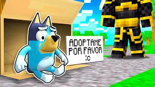 NADIE QUIERE ADOPTAR A BLUEY EN MINECRAFT 😱