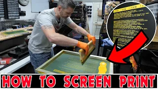 What is screen printing? | How to screen print | Printing a pinball machine backbox Explained