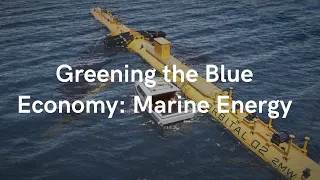 Greening the Blue Economy: Marine Energy