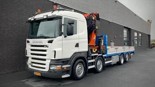 For sale: Scania - R440 8X2 + PALFINGER PK 60002 KRAN/CRANE /KRAAN/GRUA/MONTAGEKRAN