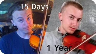 A year learning how to play the violin/fiddle ! Progress video