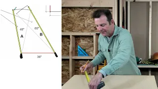Squaring with a Chalk Line -  Construction Skills Exercise Review - Measuring and Marking Series
