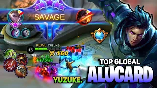 SAVAGE in Enemy Base! Beast Mode Alucard [ Top Global Alucard Best Build 2021 ] By Yuzuke - MLBB