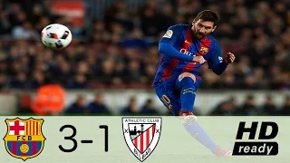 Barcelona Vs Athletic Bilbao 3-1 All Goals & Extended Highlights - Copa Del Rey 11/01/2017 [HD]