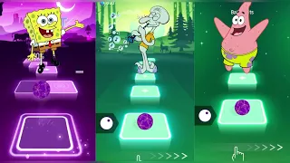 SpongeBob - VS Patrick VS Squidward - Tiles hop EDM Rush